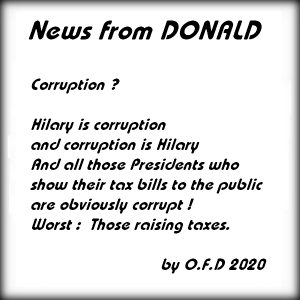 News from Donald : Corruption